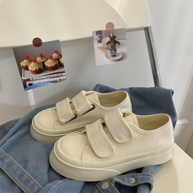 Women Sports Shoes Canvas Platform White Tennis Casual Spring Autumn Basket Flat Vulcanize Running Sneakers Lolita Kawaii