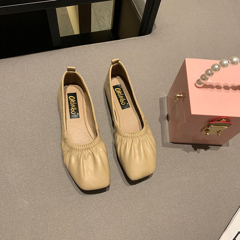 Women Casual Flats Spring Autumn Comfortable Soft Boat Shoes Loafers Ballerina Shallow Round Toe Ballet Flat Shoes