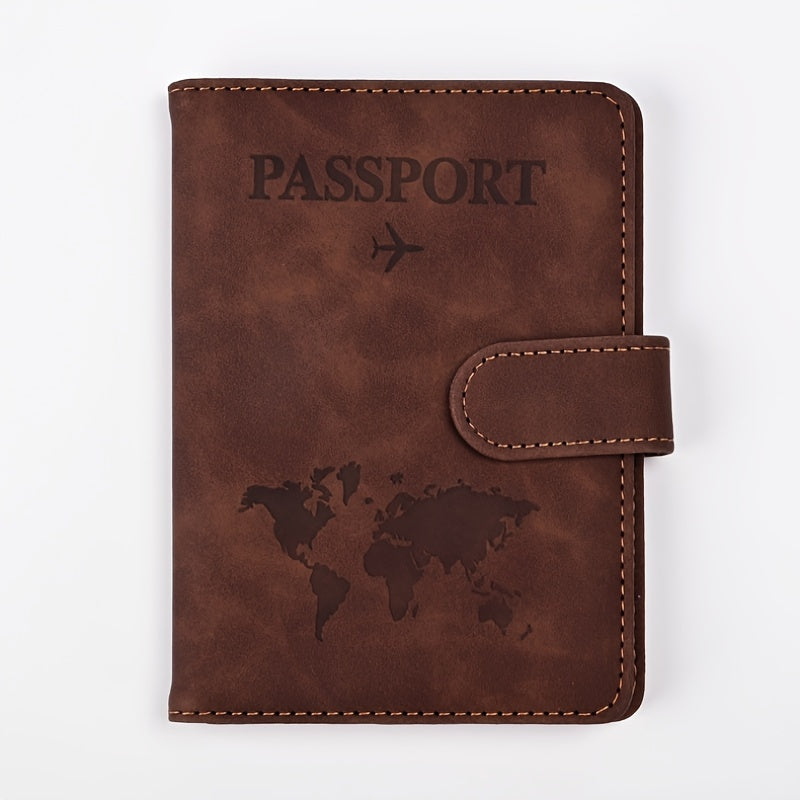 Premium Anti-Theft Travel Passport Wallet - RFID Shielded, Secure & Multifunctional - Durable PU Leather with Card Slots for Safe, Stylish Organization