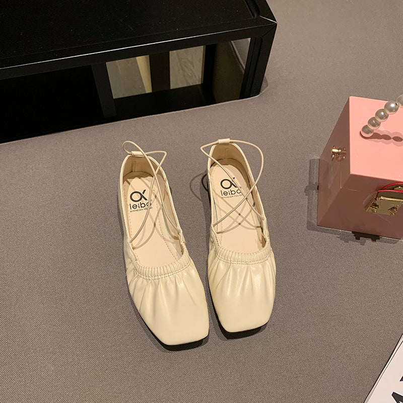 Women Casual Flats Spring Autumn Comfortable Soft Boat Shoes Loafers Ballerina Shallow Round Toe Ballet Flat Shoes