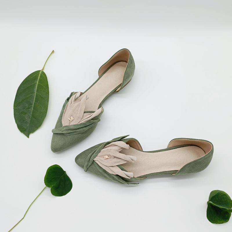 Flower Design Women Fashion Comfortable Soft Jelly Flat Shoes Two Piece Lady Flats Cute Sweet Low Heel Shoes Slip-on Loafers