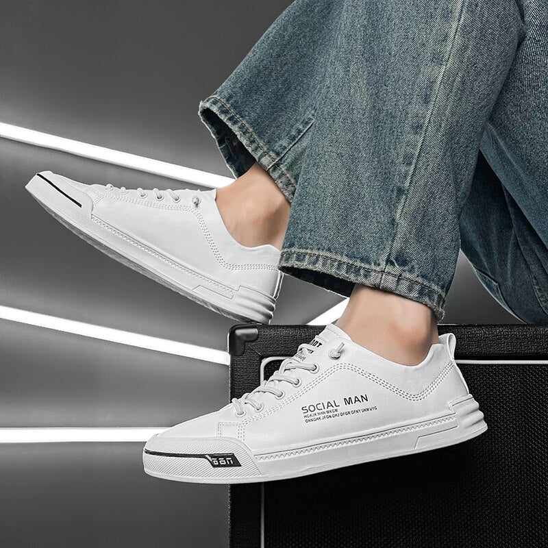 xiangtuibao Summer New Mens Shoes Casual Sneakers Fashion Small White Shoes Concise Comfortable Flat Sneakers Low Top Walking Shoes