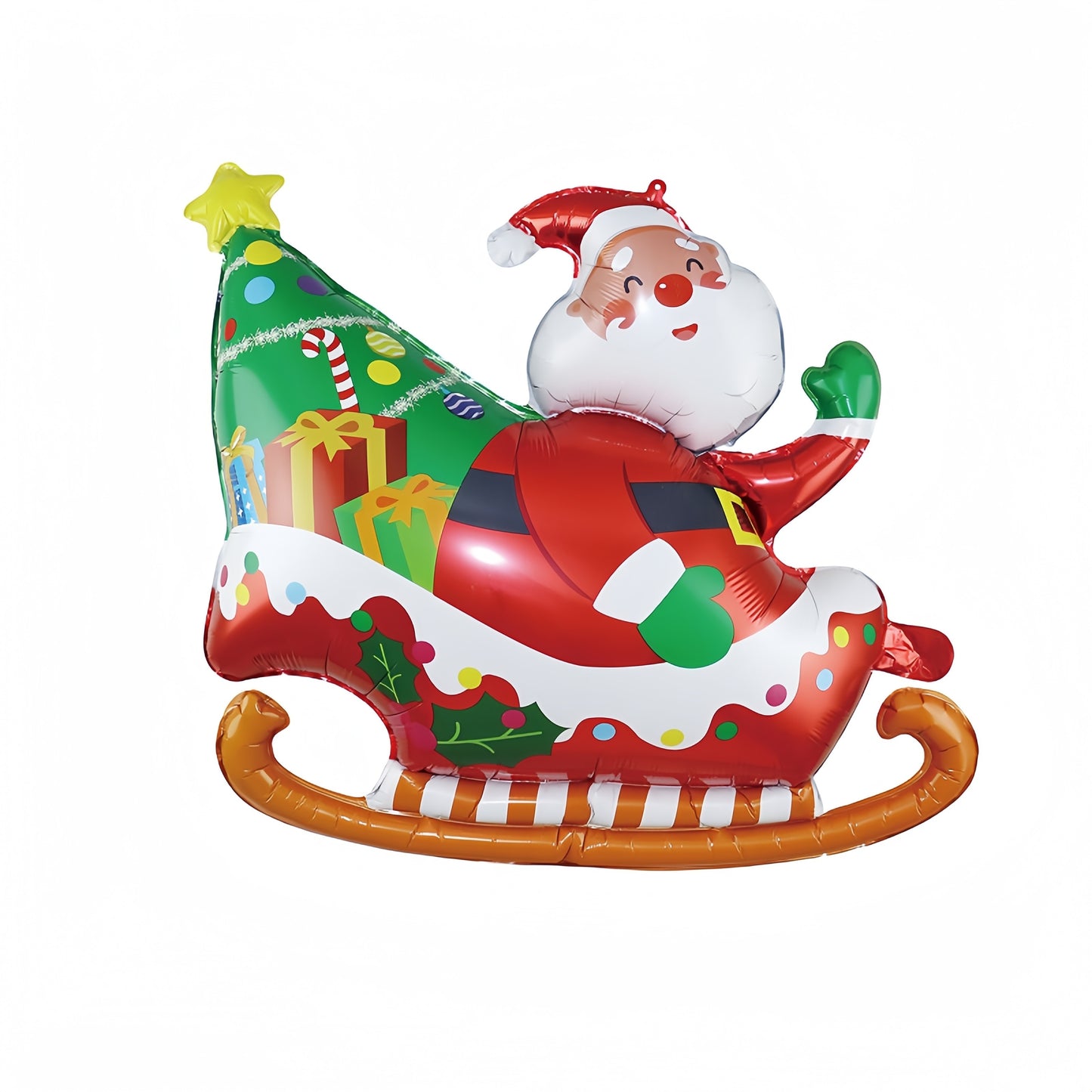 1pc Festive Theme Party Balloons - Santa Claus & Halloween Pumpkin Patterns, Aluminum Foil Balloons for Holiday Decorations, Suitable for Events, Photo Ops, & Shop Displays, Ages 14+