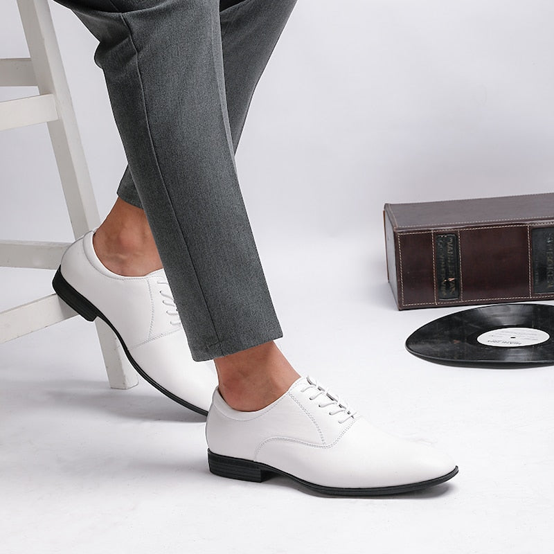 Luxury Oxford Genuine Leather Mens Shoes Brand Formal Shoes Top Quality Business Wedding Dress Italian Footwear Plus Size 49 50