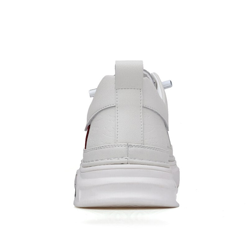 xiangtuibao White Men Leather Sneakers High Quality Luxury Brand Autumn Vulcanized Shoes Sports Jogging Tenis Men Casual Shoes Free Shipping