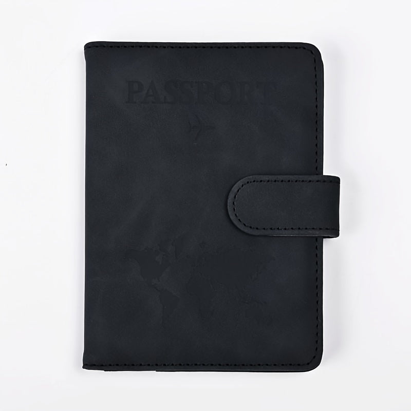 Premium Anti-Theft Travel Passport Wallet - RFID Shielded, Secure & Multifunctional - Durable PU Leather with Card Slots for Safe, Stylish Organization