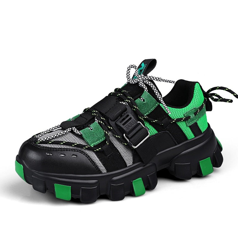 xiangtuibao Thick Sole Fashion Sneakers Men Tenis Masculino Buckle Breathable Men Shoes