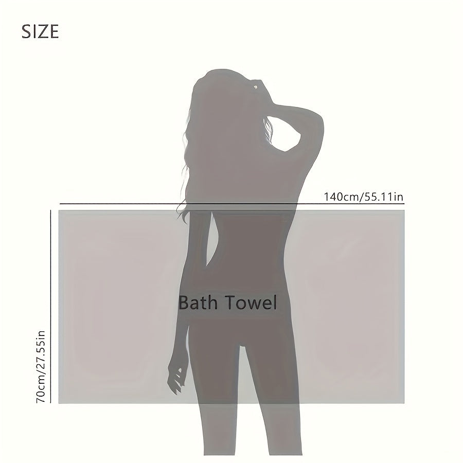 2-Piece -"Quick-Dry" Luxury Microfiber Bath Towels, 2pcs Ultra Absorbent & Soft Waffle Weave, Quick Dry For Spa, Gym, Travel