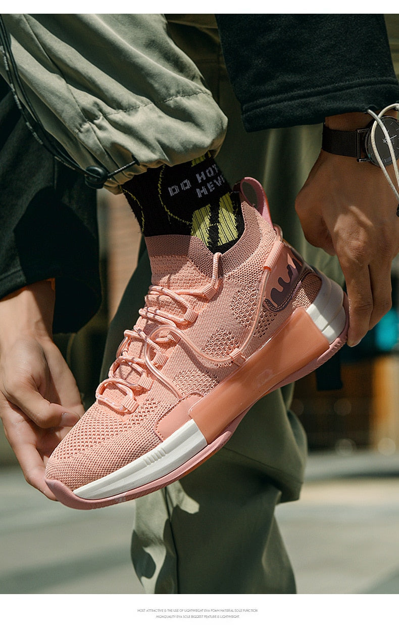 Men's Basketball Shoes Casual Mesh Sneakers Male Fashion Chunky Sport Shoes Couples Women Trainers Outdoor Running Shoes