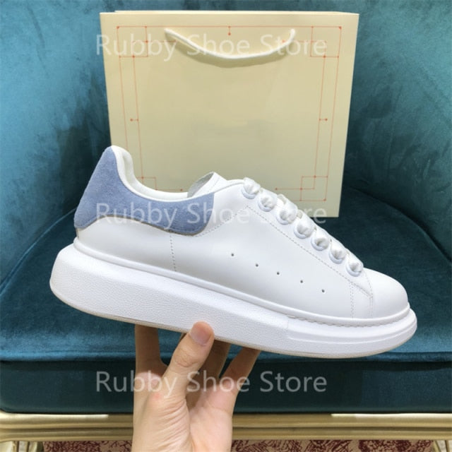 White Shoes Sneakers Designer Brand Luxury Women Platform Mcqueen Couple Shoes for Men Chaussure Femme Zapatos De Mujer RB5