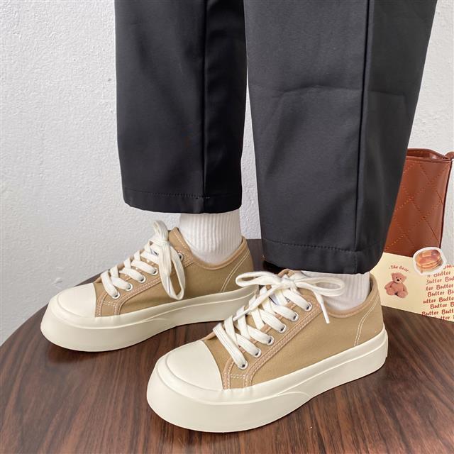 xiangtuibao Sneakers Women Platform Sport Shoes Korean Spring Casual Basket Flat Tennis Athletic Canvas Trainers Anime Kawaii Lolita
