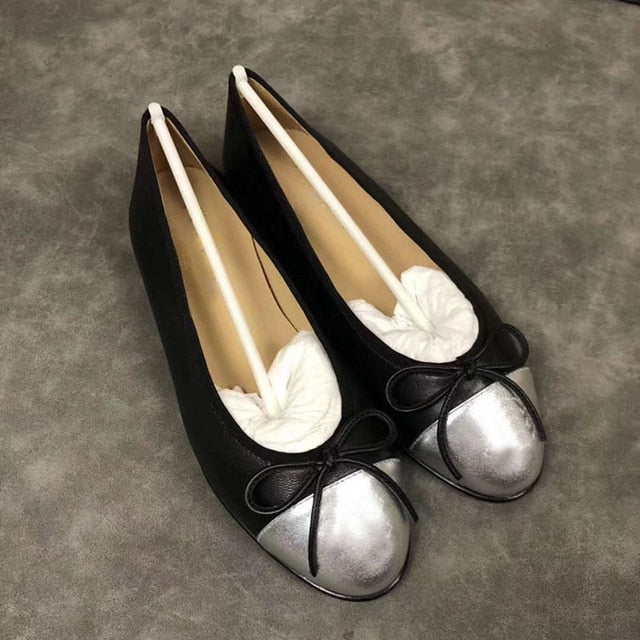 xiangtuibao New Breathable Flats Luxury Designer Leather Shoes Big size women's shoes 35-42 Elegant Comfortable Lady Work Party Shoes