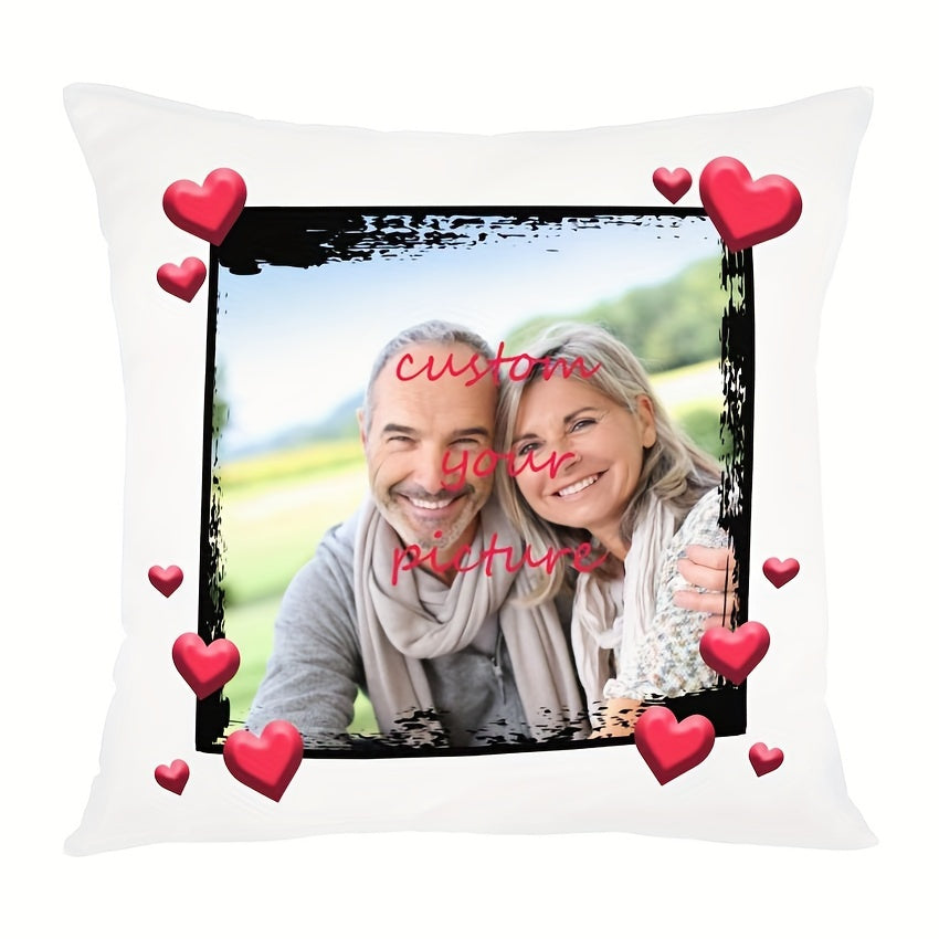 1pc Customizable Super Soft 18x18 Inch Single-Sided Printing Short Plush Throw Pillow for Christmas, Mothers Day, Birthday, Personalized Gift for Nanny, Mum
