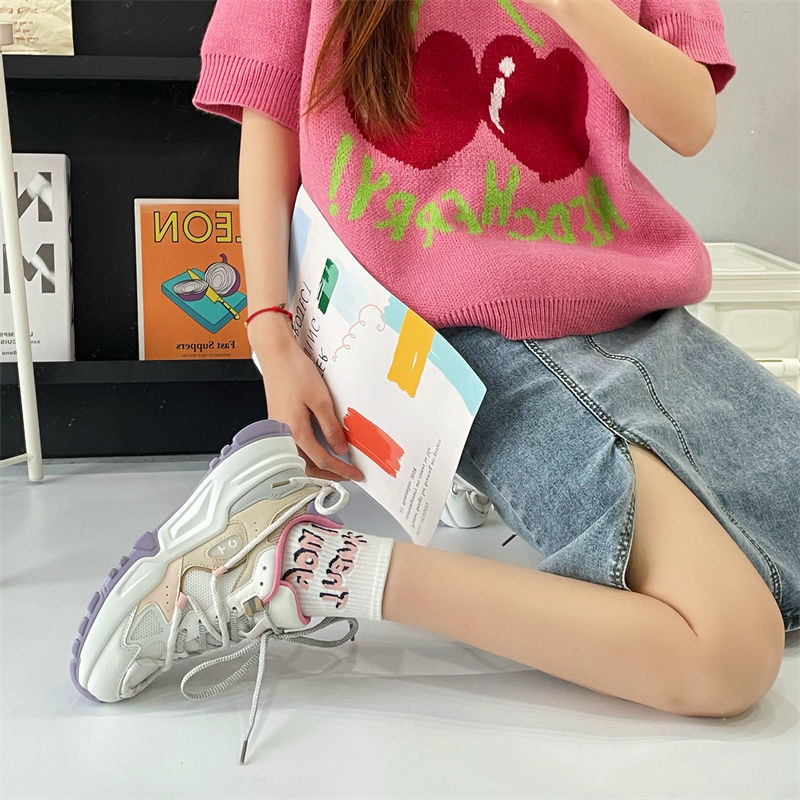 Flat Sole Women Sports Shoes Fashion Women's Running Shoes Lightweight Woman Chunky Sneakers