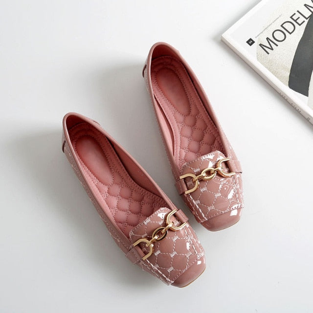 New Women Shoes Flats Designer Shoes Women Luxury Loafers Fashion Women's Flats Office Ladies Shoes YX534
