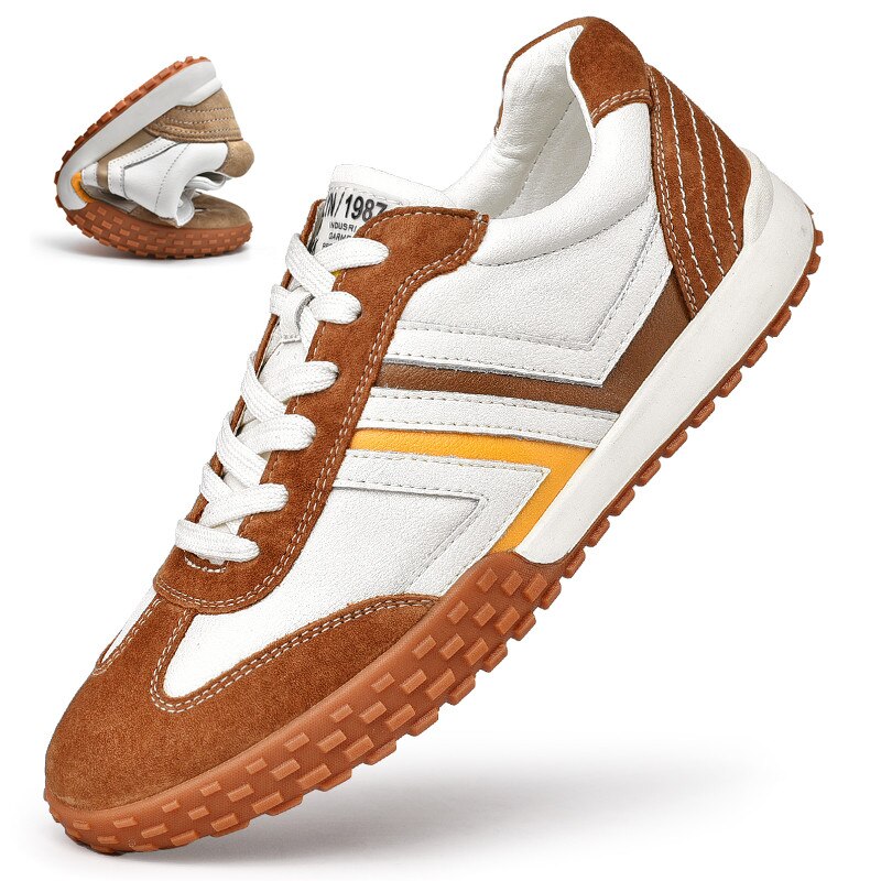 New Mens Sneakers Fashion Men's Shoes Leather Casual Shoes for Men Streetwear Skateboard Korean Tennis Shoes High Quality