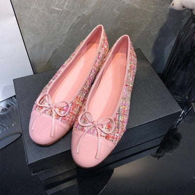 xiangtuibao New Breathable Flats Luxury Designer Leather Shoes Big size women's shoes 35-42 Elegant Comfortable Lady Work Party Shoes