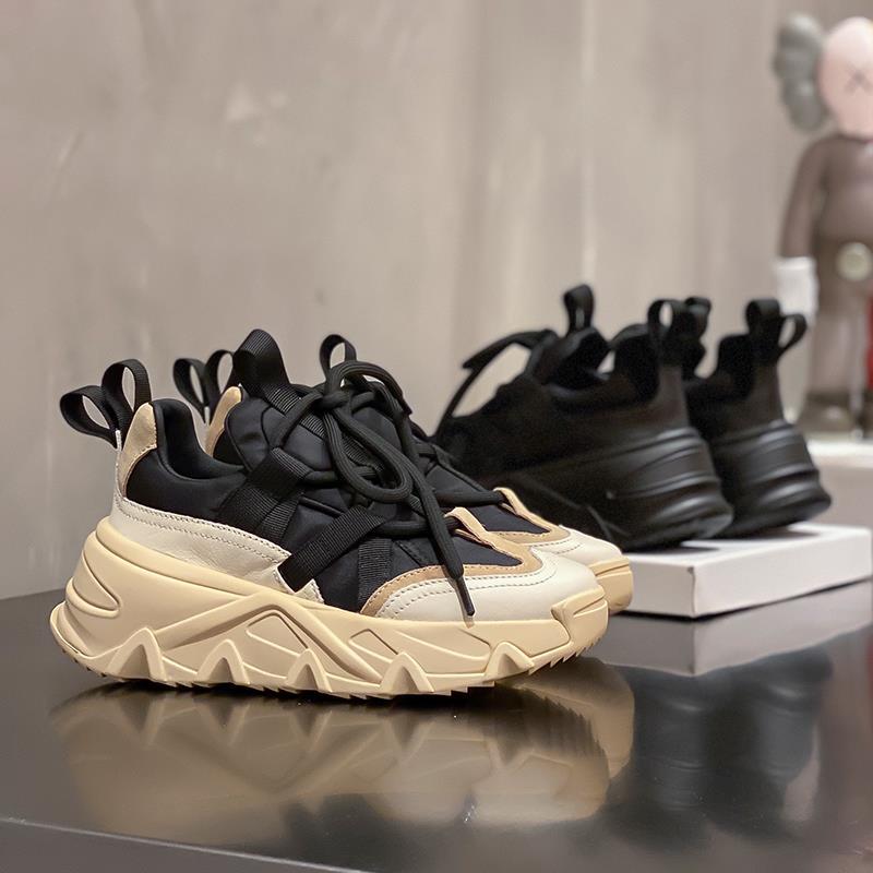 Women Sneakers Flat Platform Shoes Height Increasing PU Leather Fashion Casual Shoes Breathable Thick Bottom Ladies Shoes