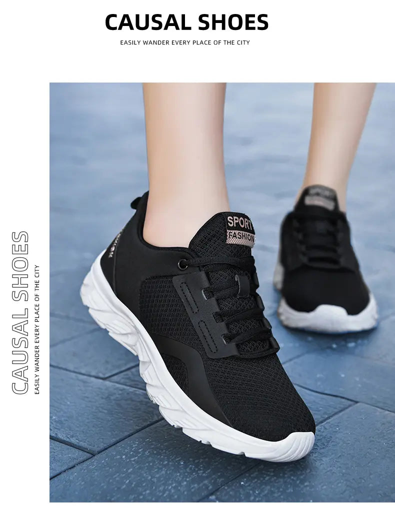 xiangtuibao Women Sneakers Spring Ladies Flat Shoes Casual Women Vulcanized Fashion Summer Light Mesh Breathable Female Running Shoes