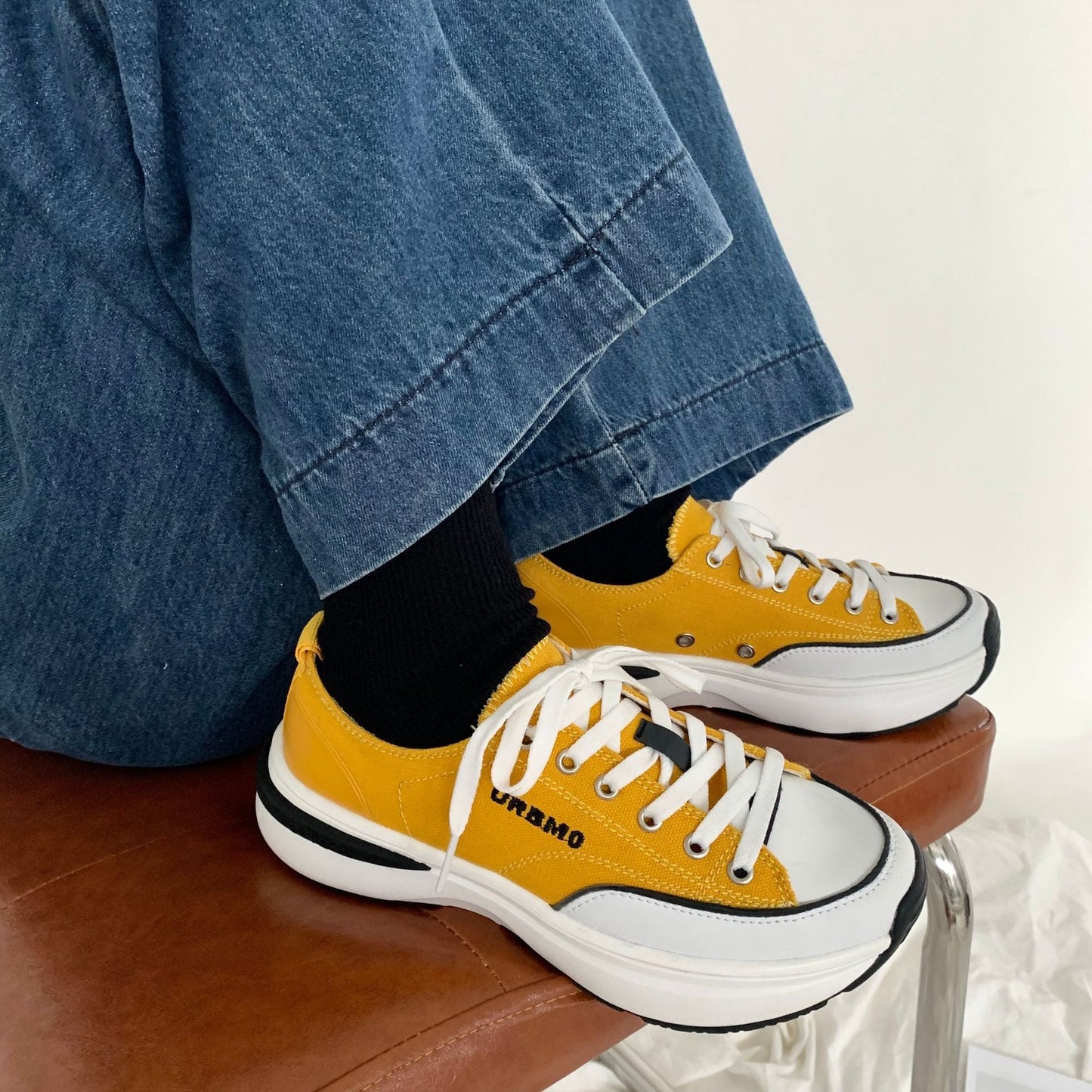 Low-top Women Single Shoes Thick-soled Candy Color Flats Female Canvas Shoes Spring Summer Platform Lady Sneaker