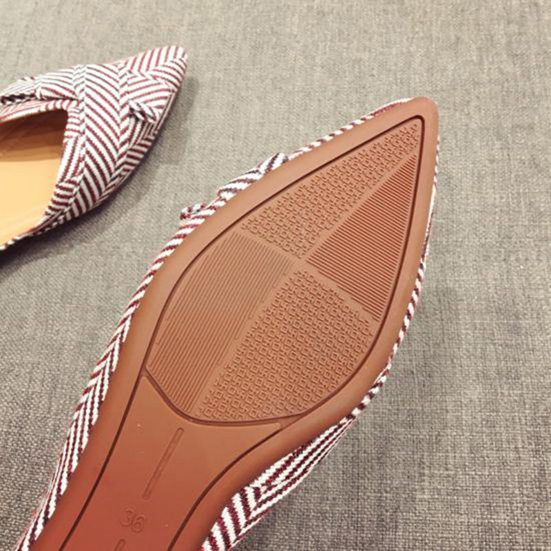 xiangtuibao Fashion Flats for Women Shoes Spring Summer Boat Shoes Pointed toe Casual Slip-on Shoes Elegant Ladies Footwear A1394