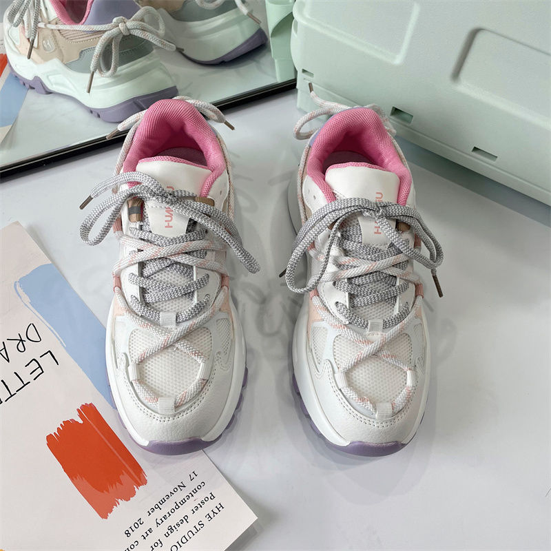 Flat Sole Women Sports Shoes Fashion Women's Running Shoes Lightweight Woman Chunky Sneakers