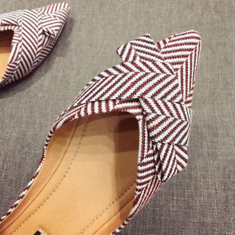 xiangtuibao Fashion Flats for Women Shoes Spring Summer Boat Shoes Pointed toe Casual Slip-on Shoes Elegant Ladies Footwear A1394