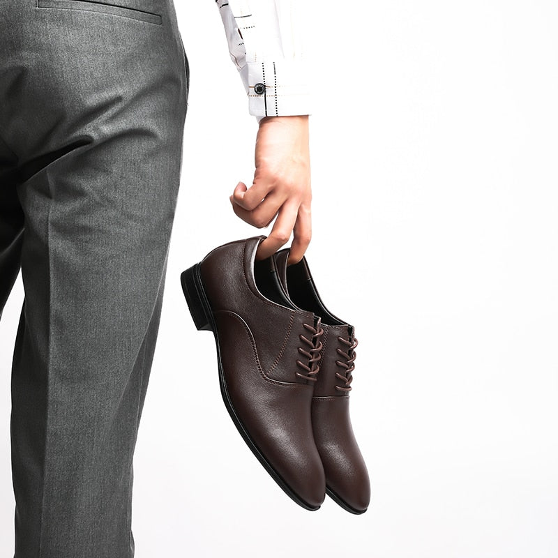 Luxury Oxford Genuine Leather Mens Shoes Brand Formal Shoes Top Quality Business Wedding Dress Italian Footwear Plus Size 49 50