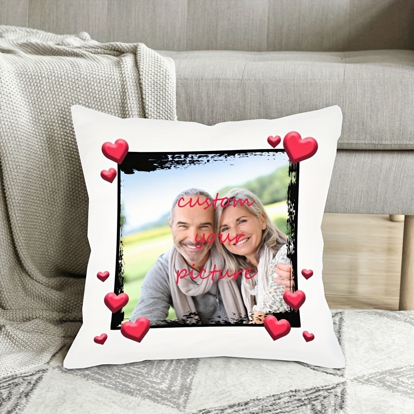 1pc Customizable Super Soft 18x18 Inch Single-Sided Printing Short Plush Throw Pillow for Christmas, Mothers Day, Birthday, Personalized Gift for Nanny, Mum