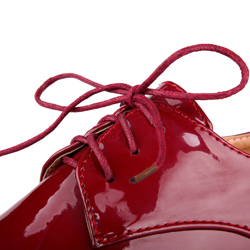 xiangtuibao Pointed Toe Shoes Woman Casual Female Sneakers Shose Women Patent Leather Ballet Flats Oxfords Women's Autumn New Dress