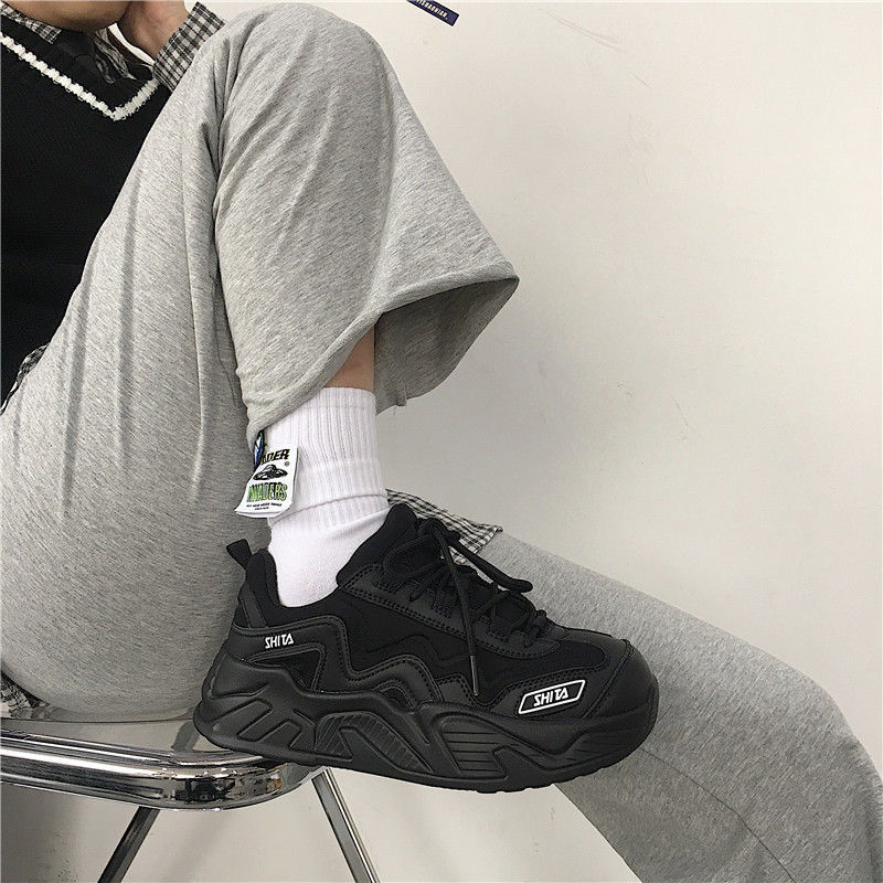 xiangtuibao White Shoes For Women Autumn New Design Women's Platform Sneakers Height Increasing Ladies Sport Shoes 41 42 43 Plus Size