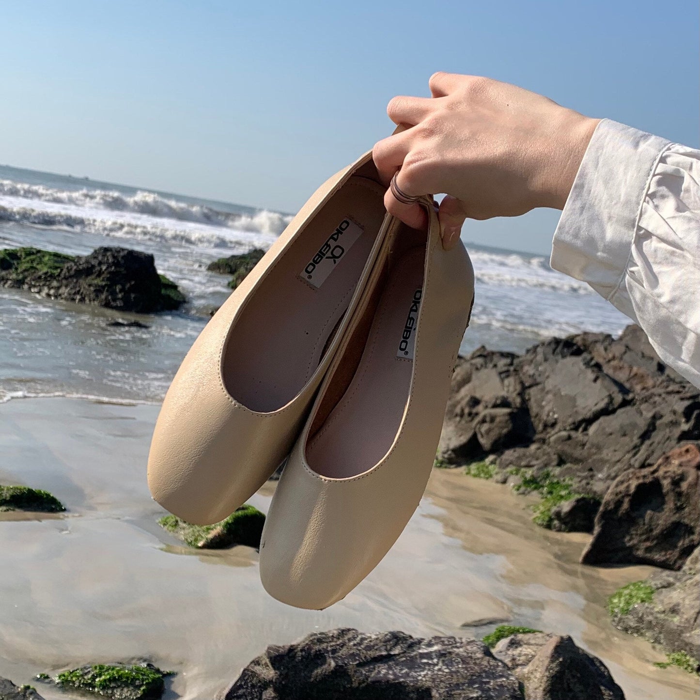 Women Casual Flats Spring Autumn Comfortable Soft Boat Shoes Loafers Ballerina Shallow Round Toe Ballet Flat Shoes
