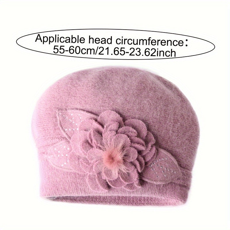 Festive Knitted Beanie Hat for Women: Soft, Warm, And Stylish for Winter - Elastic, Holiday Themed, And Collapsible Design