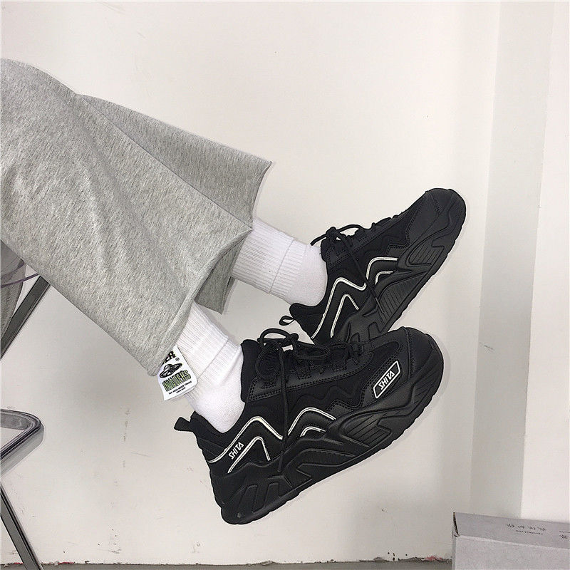 xiangtuibao White Shoes For Women Autumn New Design Women's Platform Sneakers Height Increasing Ladies Sport Shoes 41 42 43 Plus Size