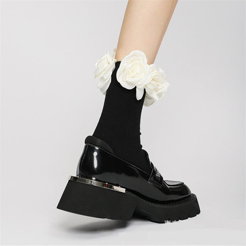 xiangtuibao Women Pumps Thick Sole Platform Low Heel Shoes for Woman Slip-on Espadrilles Chunky Heel Leather Dress Creepers Casual Loafers
