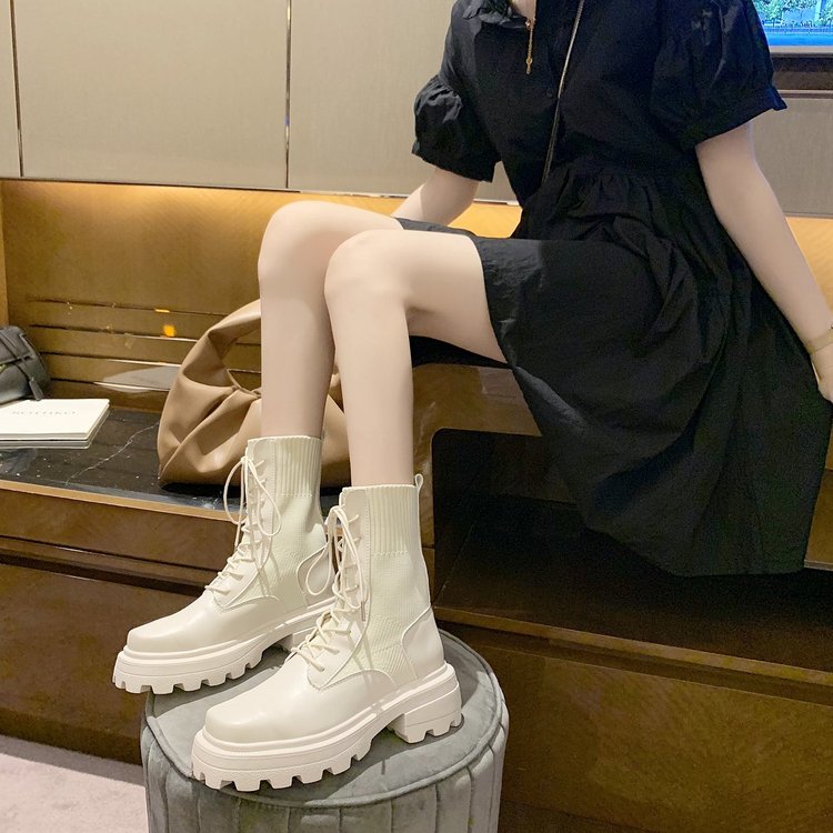 xiangtuibao Sexy Slim Women's Wedges Over The Knee Thick bottom High Heels Boots Autumn Winter Wear-resistant non-slip Boots Woman Boot