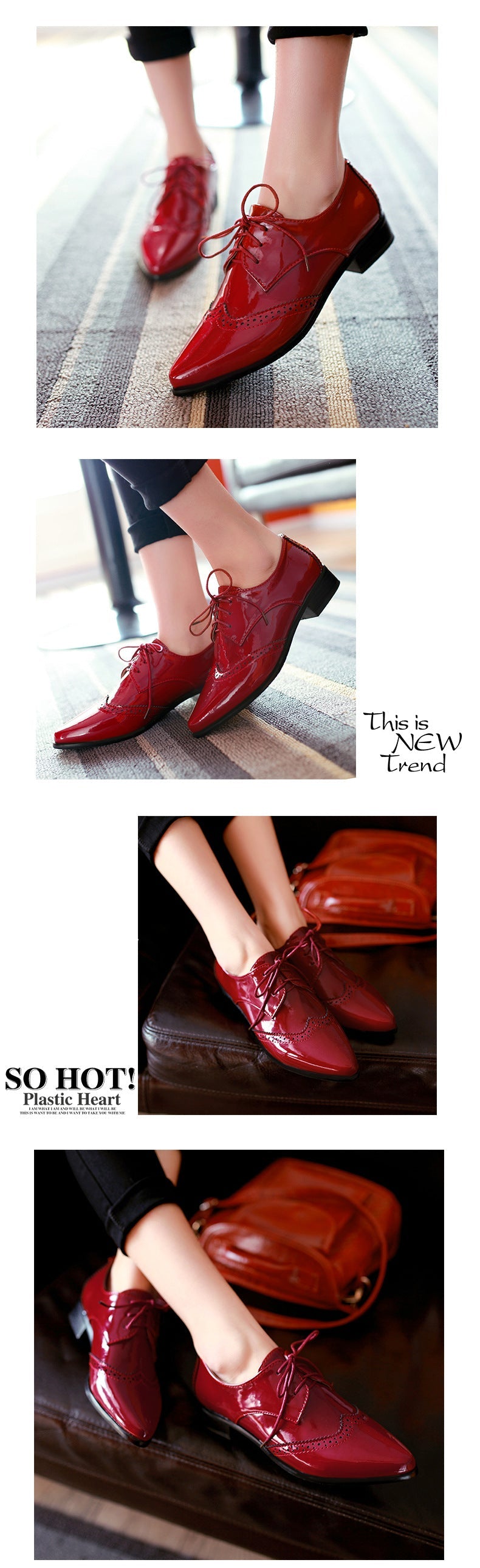xiangtuibao Pointed Toe Shoes Woman Casual Female Sneakers Shose Women Patent Leather Ballet Flats Oxfords Women's Autumn New Dress