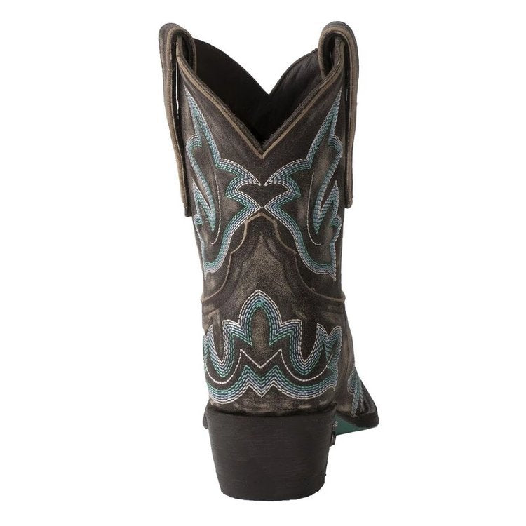 xiangtuibao Embroidery Botas Mujer Faux Leather Cowboy Ankle Boots For Women Wedge High Heel Boots Snake Print Western Cowgirl Boots