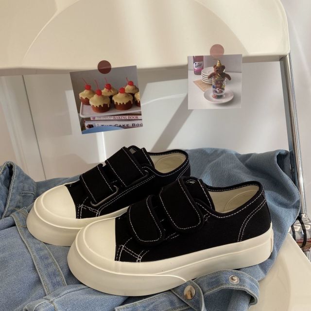 Women Sports Shoes Canvas Platform White Tennis Casual Spring Autumn Basket Flat Vulcanize Running Sneakers Lolita Kawaii