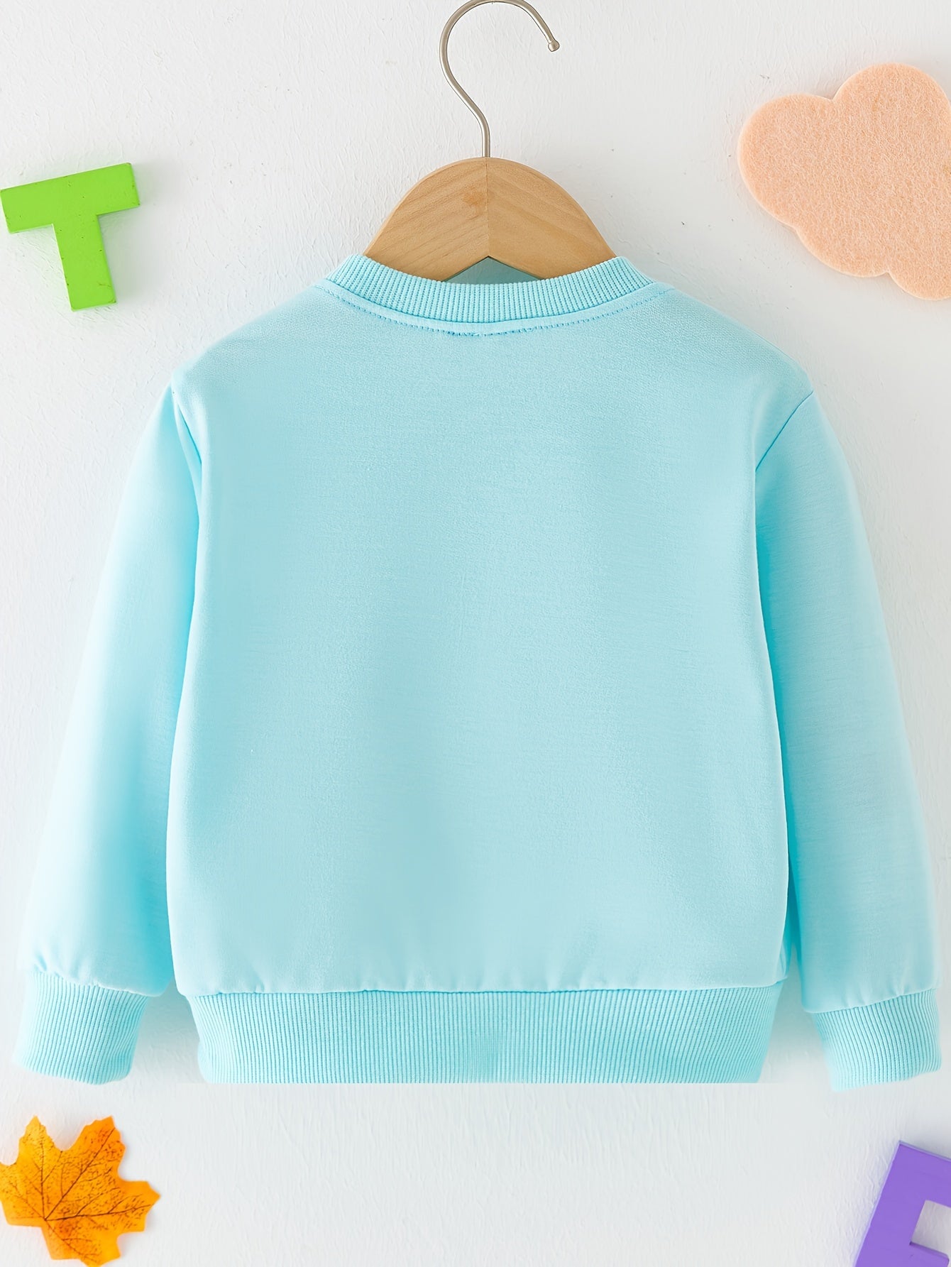 Stylish Letter Full Print Boys Casual Creative Pullover Sweatshirt, Long Sleeve Crew Neck Tops, Kids Clothing Outdoor