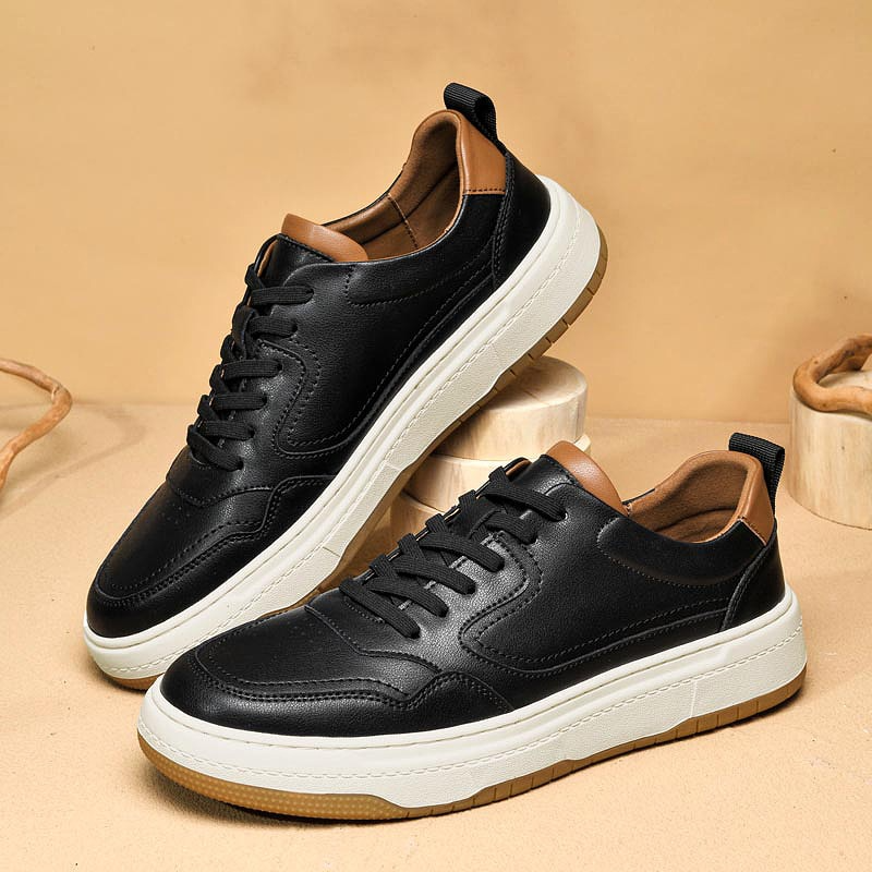 xiangtuibao Luxury Suede Leather Men's Sneakers Denim Lace Up Mens Casual Shoes Outdoor Canvas Shoes Male Handmade Leisure Shoes For Man