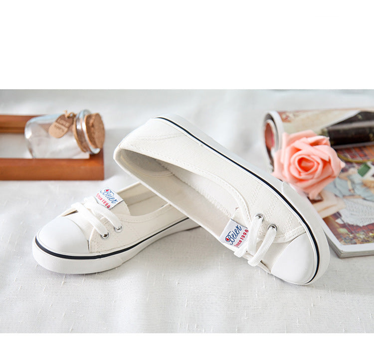 xiangtuibao Women Shoes Fashion Comfortable Sports Sneakers Female Flats Trend Breathable Casual Canvas Shallow Shoes Women's Sneakers