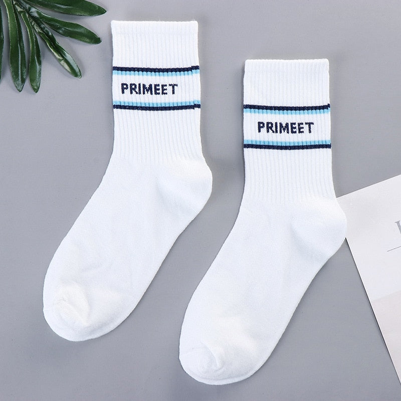xiangtuibao Trends high quality fashion socks Man Women's sports Cotton basketball pattern happy sales digital Pair socks