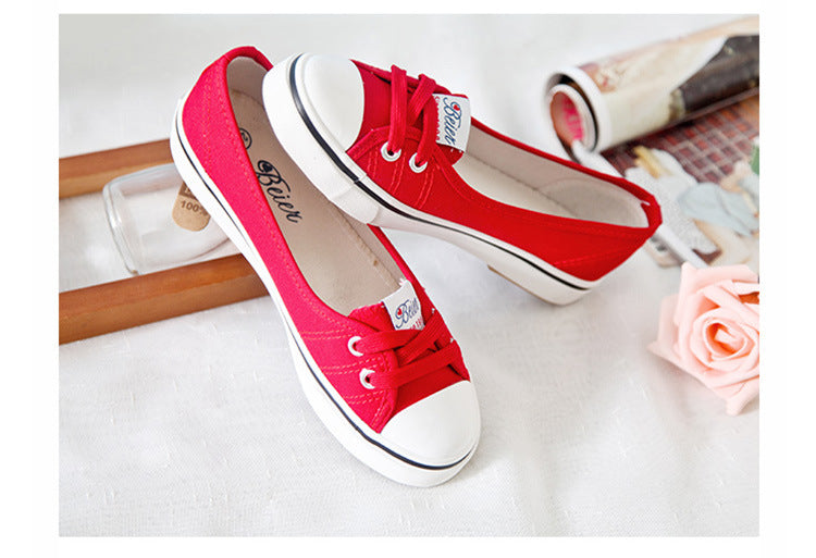 xiangtuibao Women Shoes Fashion Comfortable Sports Sneakers Female Flats Trend Breathable Casual Canvas Shallow Shoes Women's Sneakers