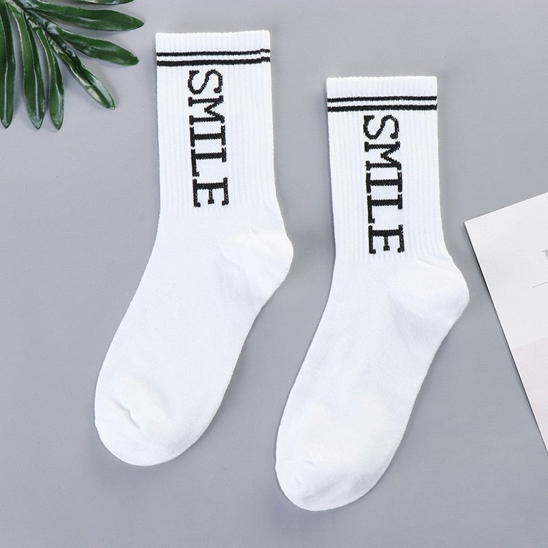 xiangtuibao Trends high quality fashion socks Man Women's sports Cotton basketball pattern happy sales digital Pair socks
