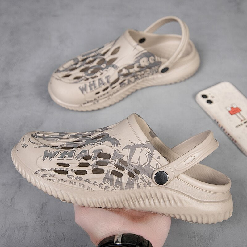 Men Sandals Summer Flip Flops Slippers Men Beach Sandals Fashion Garden Clog Shoes Trekking Wading Shoes Zapatos Hombre
