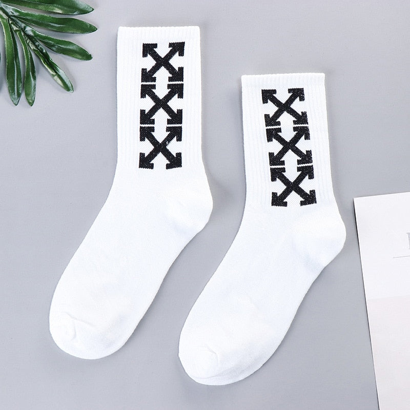 xiangtuibao Trends high quality fashion socks Man Women's sports Cotton basketball pattern happy sales digital Pair socks
