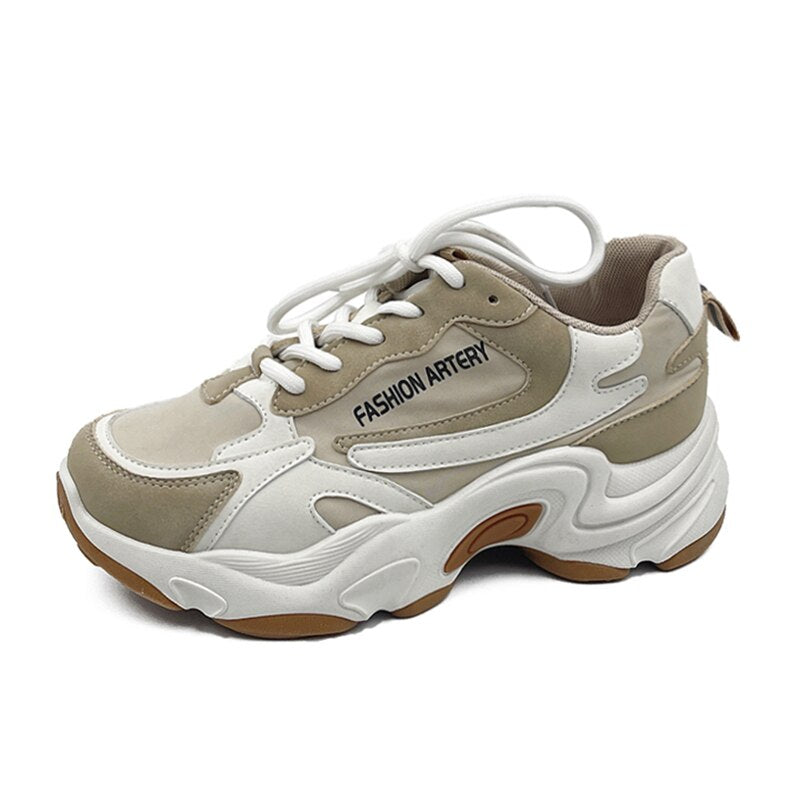 xiangtuibao Women Sneakers New Spring Autumn Casual Dad Shoes Trainers Basket Femme Sports Vulcanized Platform Sneakers Women Shoes