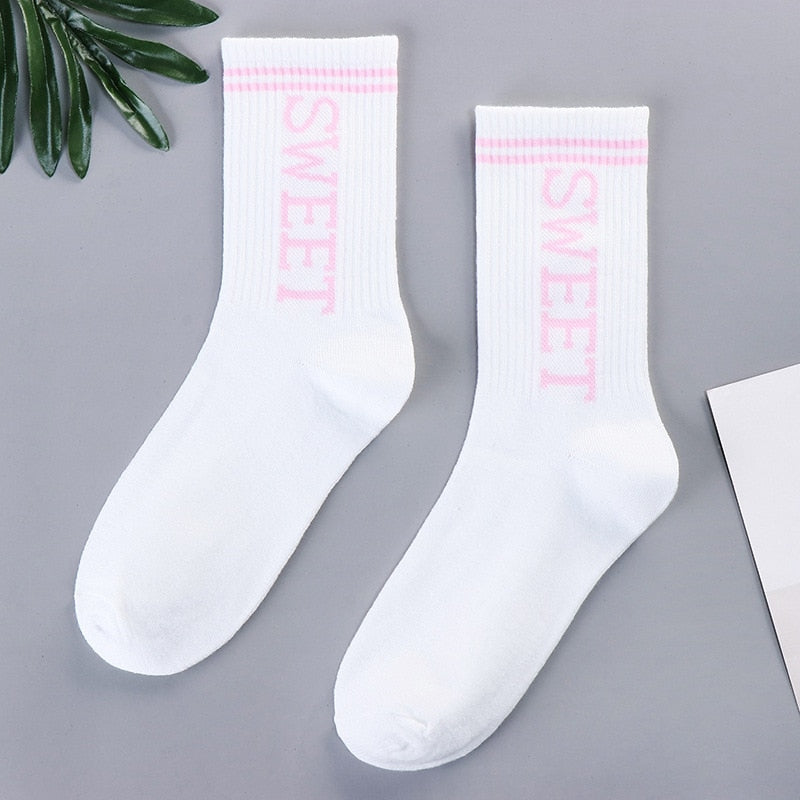 xiangtuibao Trends high quality fashion socks Man Women's sports Cotton basketball pattern happy sales digital Pair socks