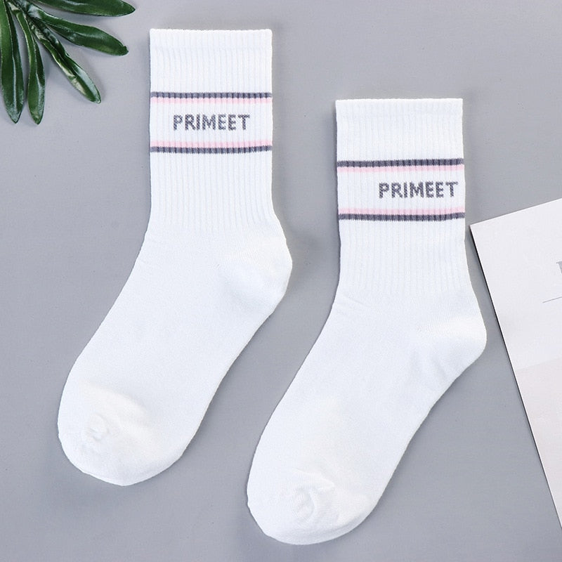 xiangtuibao Trends high quality fashion socks Man Women's sports Cotton basketball pattern happy sales digital Pair socks